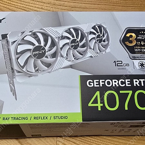 PNY RTX4070ti 화이트 에디션