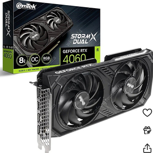 rtx4060 이엠텍 스톰듀얼 oc 미개봉