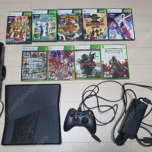 XBOX360 키넥트 세트 게임9종 포함