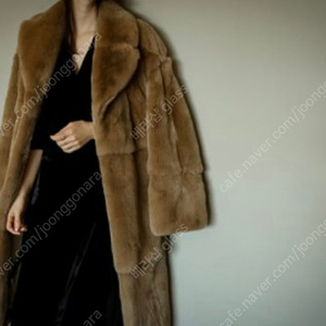 파티수 리얼퍼 롱코트 Rex fur coat