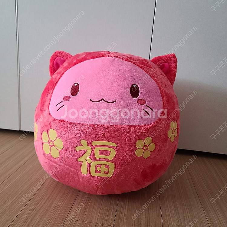 토레바 후쿠다루마 복주머니 고양이 인형--0