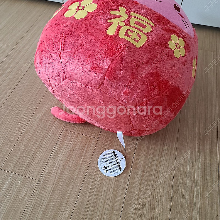 토레바 후쿠다루마 복주머니 고양이 인형--4