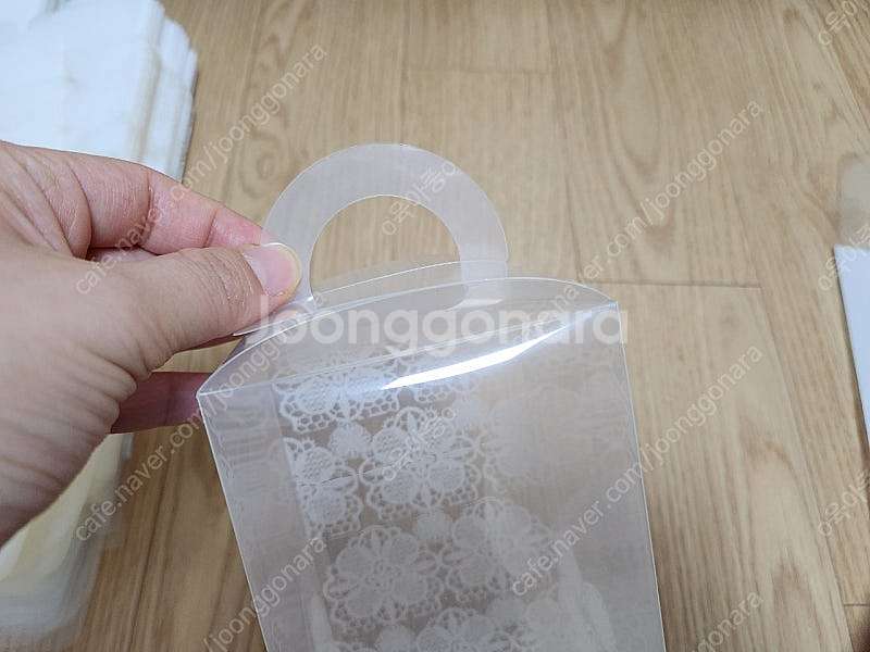 투명 손잡이 PET 상자 8 8 20 프린팅--4