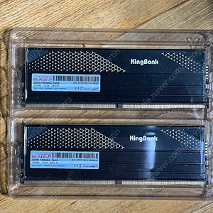 알리발 킹뱅크 KingBank DDR5 7200mhz cl34 메모리 16gb 2개 (하이닉스 a다이) 판매합니다.(10만원)