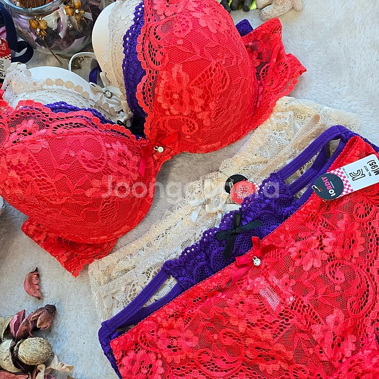 브라팬티세트 85B 4세트 묶음 판매 브라85B팬티95...--0