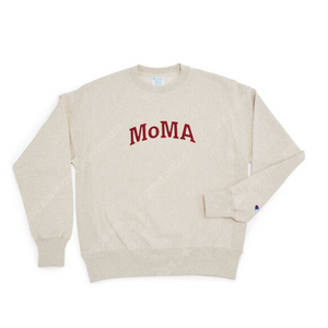 모마 X 챔피온 스웻셔츠 맨투맨 오트밀 Champion Crewneck Sweatshirt - MoMA Edition