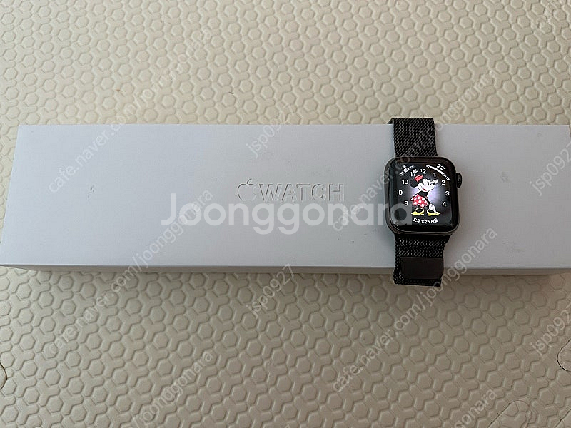 애플워치6 스테인레스 그라파이트 40mm--0