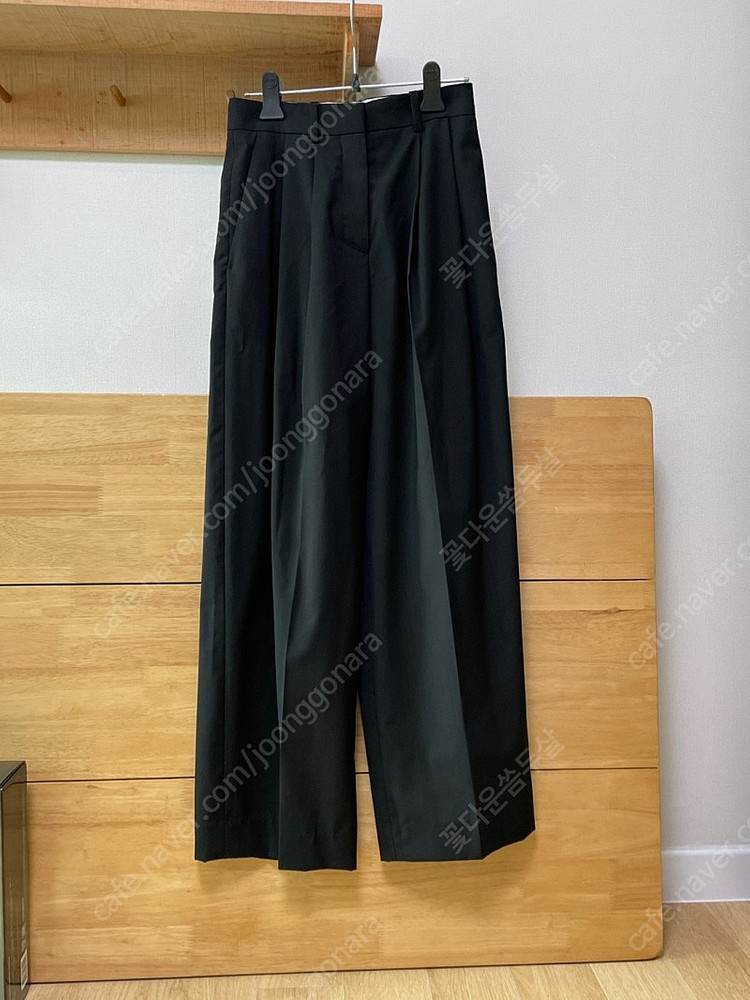 (새상품) 코스 와이드 레그 테일러드 울 트라우저 32 (55)--7
