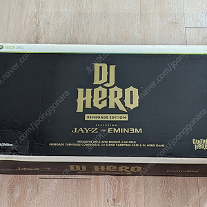 xbox DJ Hero Renegade Edition 2009 Eminem and Jay Z (DJ 히어로 레니게이드 에디션 풀박) + dj hero 1,2 타이틀