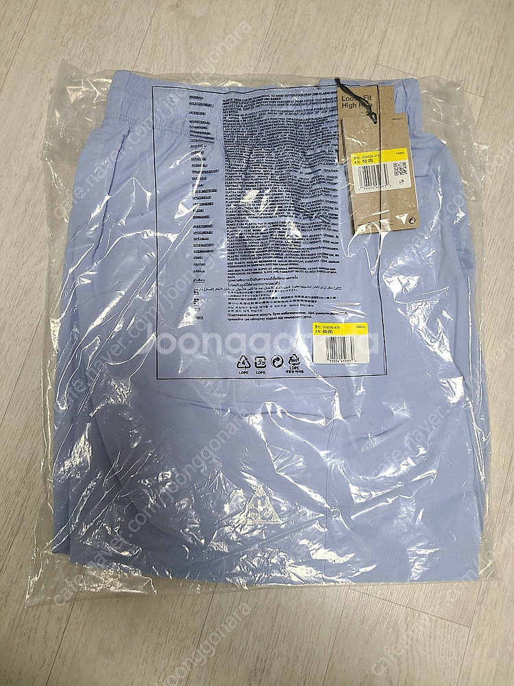 [S] (W) 나이키 ACG 오버사이즈 쇼츠 코발트 블...--5
