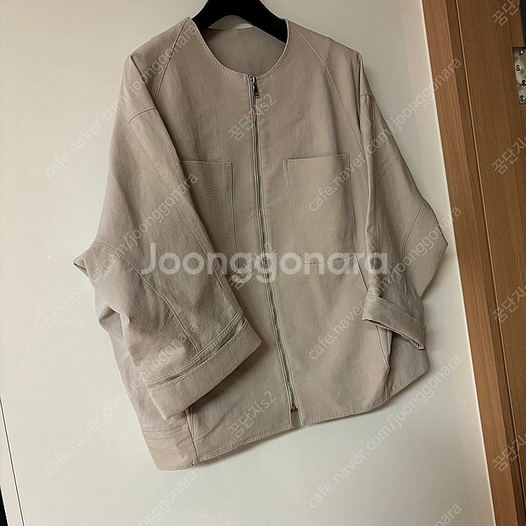 벌룬소매 오버핏 박시 자켓 점퍼 야상 타임마인랑방스타일--2