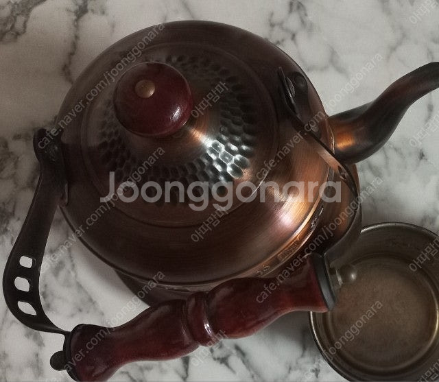 엔틱주전자+머그잔2개세트--4