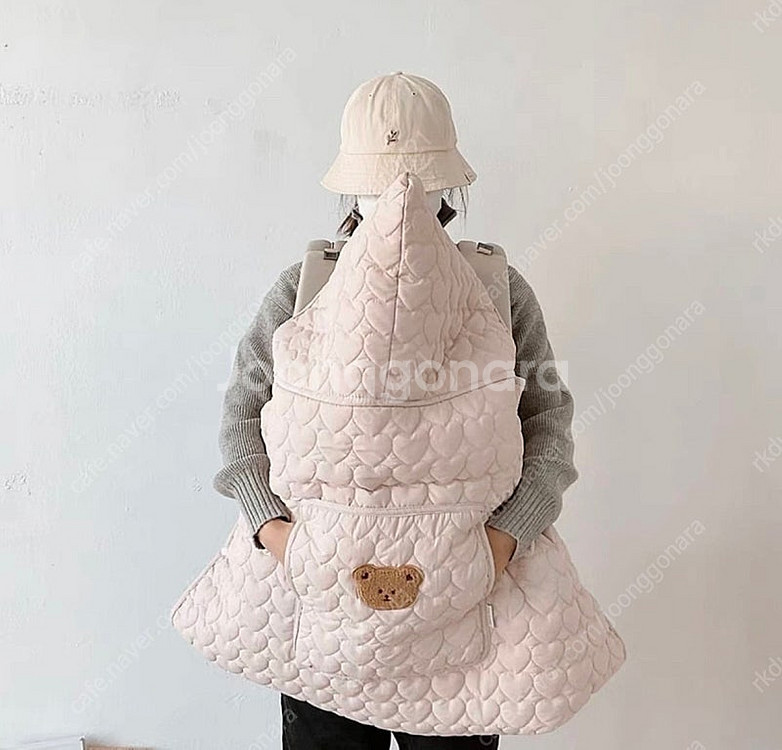 새상품)아기띠워머패딩 누빔(곰돌이)--1