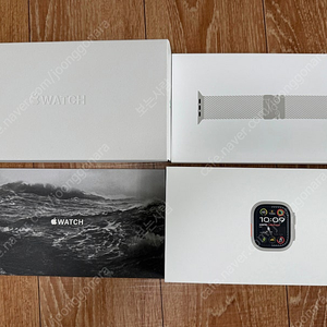 Apple 정품 2024 애플워치 Ultra 2 티타늄 밀레니즈 루프,49mm, GPS+Cellular, 내추럴/내추럴 Medium + 애플 케어 플러스 팝니다.