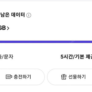 SKT 데이터 2GB 팝니다.