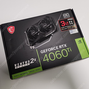 MSI RTX4060TI ventus2x 8GB 그래픽카드