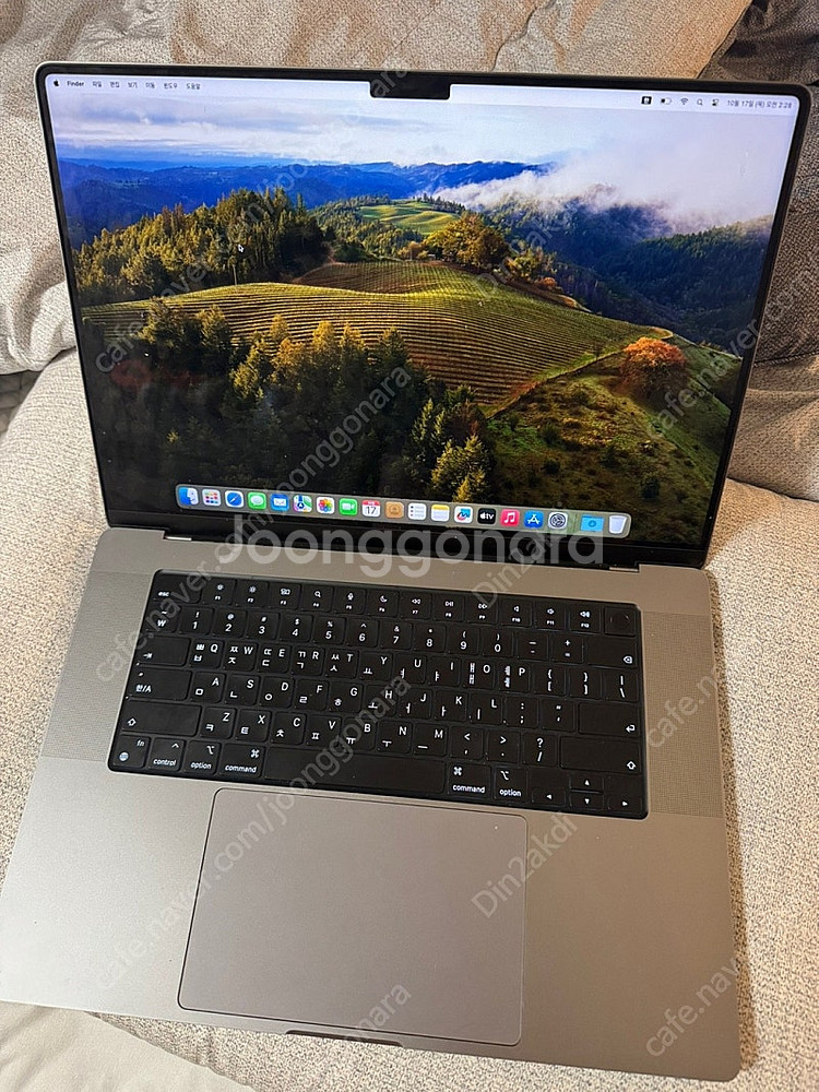맥북프로 32g 16인치 500GB M1pro 사이클4...--2