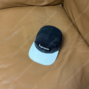 Supreme 슈프림 피그먼트 캠프캡 모자 (Pigment Black/Ecru)