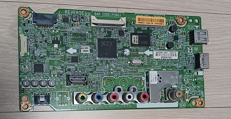 49LF5400 메인보드, 파워보드, 티콘보드 이미지