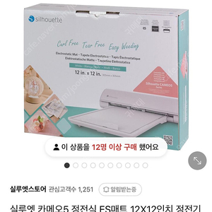 실루엣 카메오5 정전식 ES매트 12x12인치