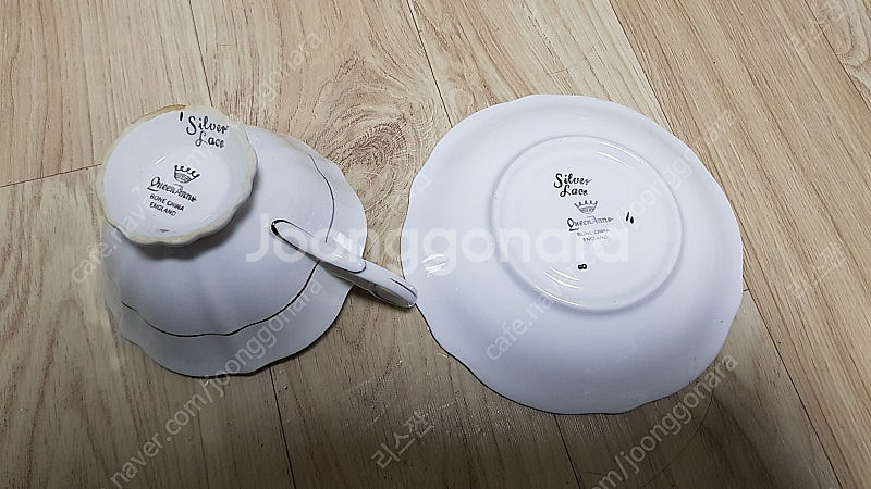 빈티지 앤티크 커피잔 티컵 본차이나 앤슬리 크라운스태포...--2
