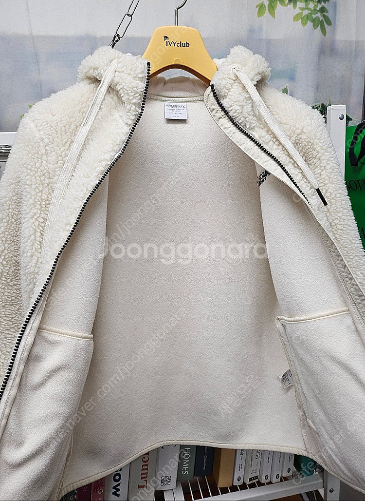 디스커버리 부클 후드 여성자켓 후리스 플리스 뽀글이 자...--7