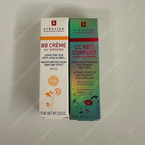 에르보리앙 비비크림 누드, 씨씨코렉트 15ml 새상품