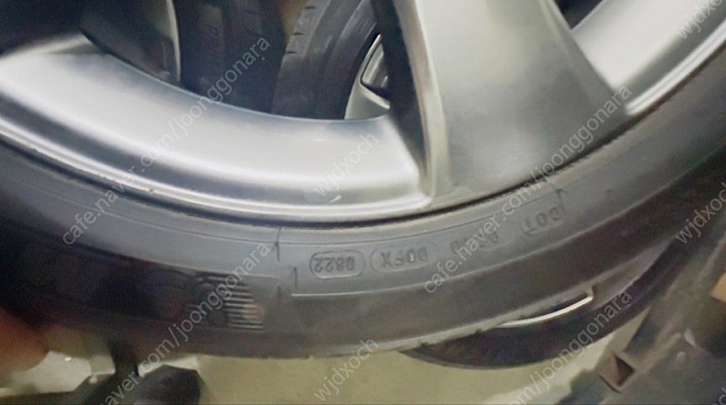 제네시스 G80 미쉐린 휠+타이어 (245-50-20) 한대분(타이어상태 90%정도)--4