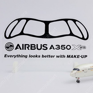 공항디오라마 [장식품] 에어버스 AIRBUS A350 XWB 너구리 고글