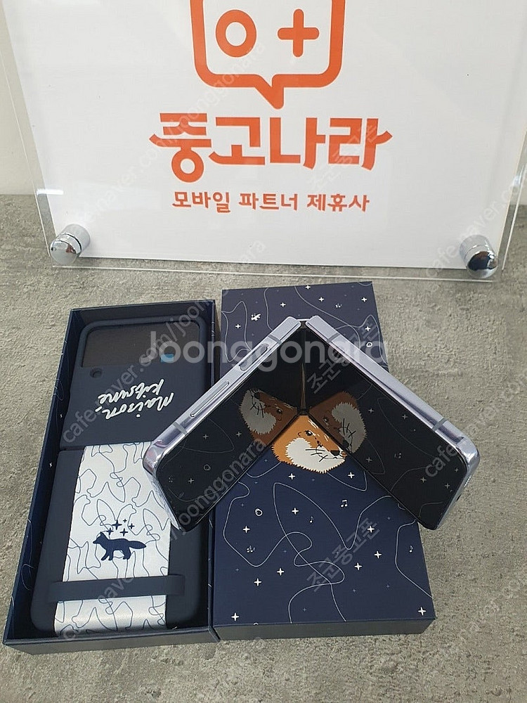 무잔상 갤럭시Z플립4 케이스셋트 블루 공기계 중고폰 팝...--8