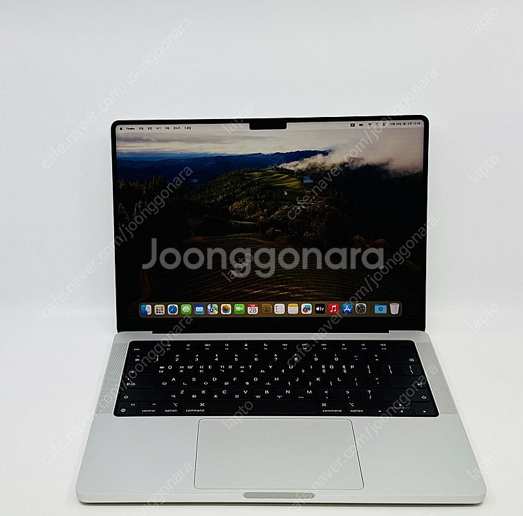 APPLE 맥북프로 14인치 M1 512GB 실버 상태...--0