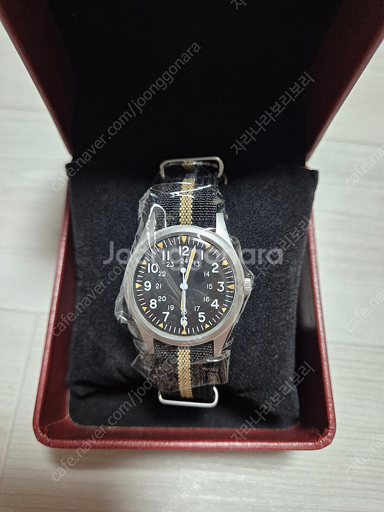 밀리타도 ML07 36mm 필드워치+보네또 러버밴ㅌ--0