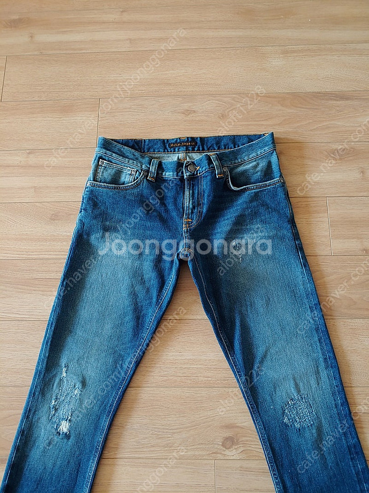 누디진. long John 롱존 이안레플리카 셀비지데님--3