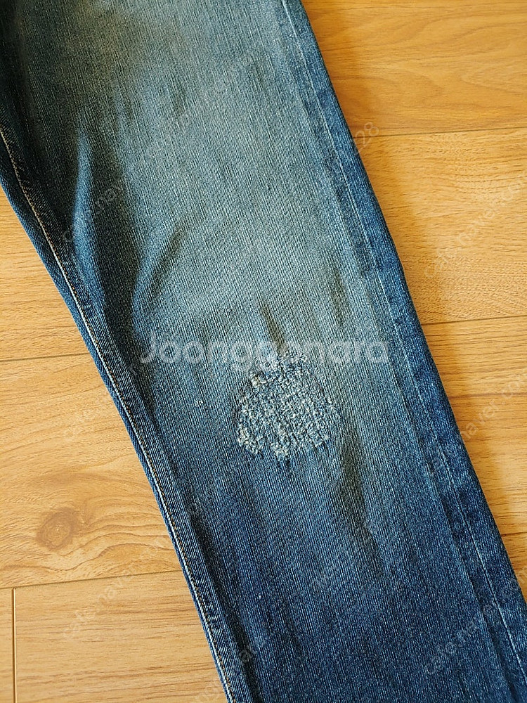 누디진. long John 롱존 이안레플리카 셀비지데님--5