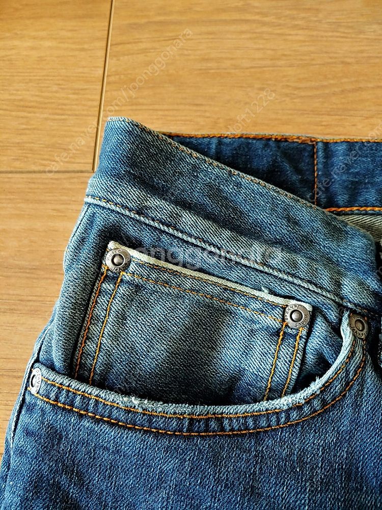 누디진. long John 롱존 이안레플리카 셀비지데님--7