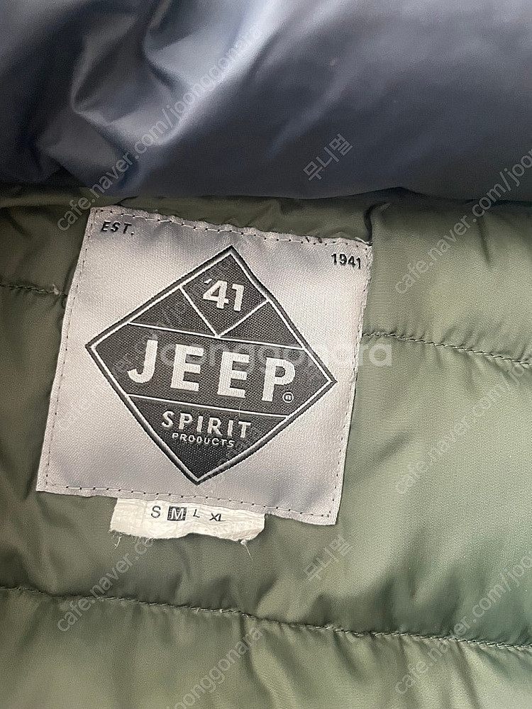 Jeep경량패딩 M--1
