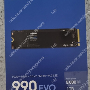 미개봉,새상품] 삼성 990EVO SSD 1TB NVME M.2