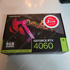 지포스 RTX 4060 토마호크 DUO V2 D6 8GB 피씨다이렉트 미개봉