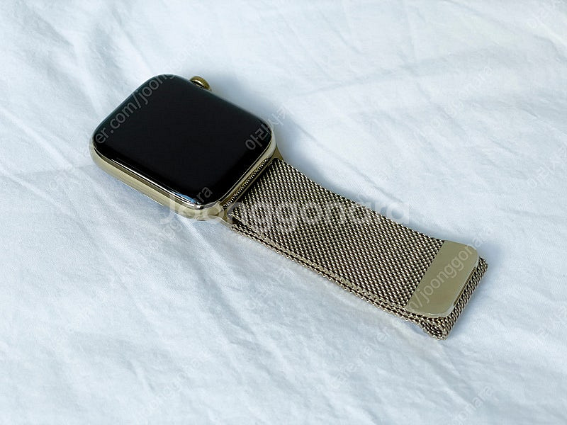 애플워치 6 44mm 스테인리스 골드 셀룰러 (Appl...--2