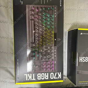 커세어 k70 rgb tkl opx 광축 미개봉 팝니다