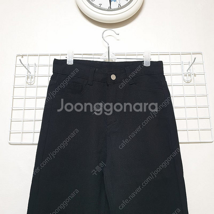 봄가을 하이웨이스트 세미와이드 일자핏 스트레이트 면바지...--2