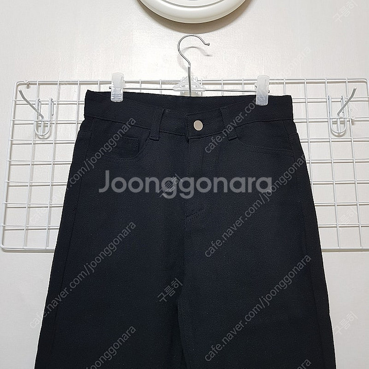 봄가을 하이웨이스트 세미와이드 일자핏 스트레이트 면바지...--3