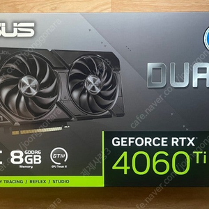 ASUS DUAL 지포스 RTX 4060 Ti 미개봉