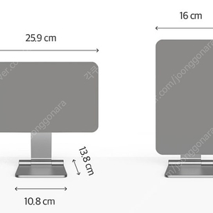 아이패드 12.9 마그네틱 거치대(스페이스그레이)