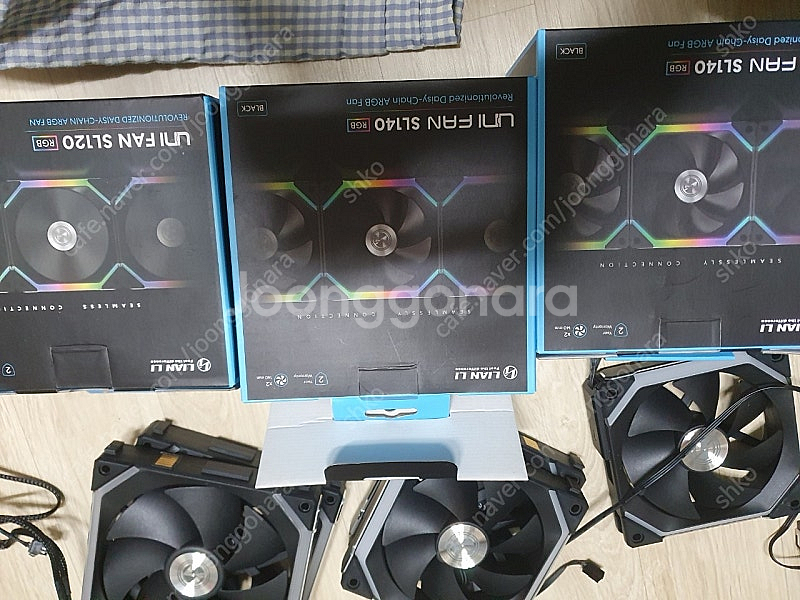 리안리 UNI FAN SL120 BLACK 3PACK,...--1