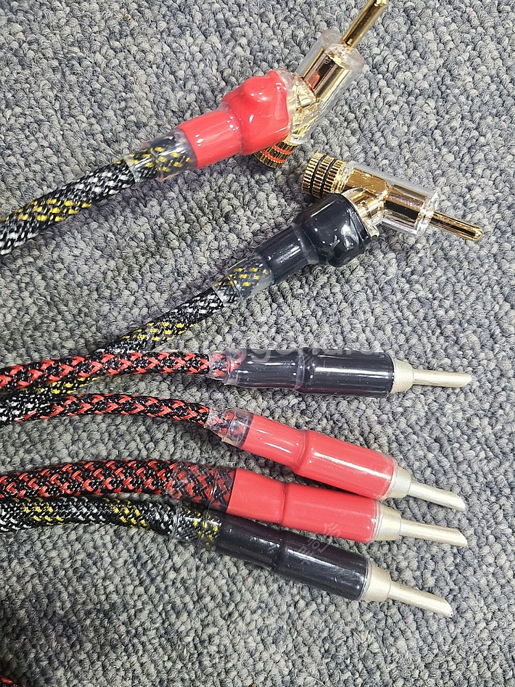 바이와이어링 스피커 케이블 (은도금+주석)--1