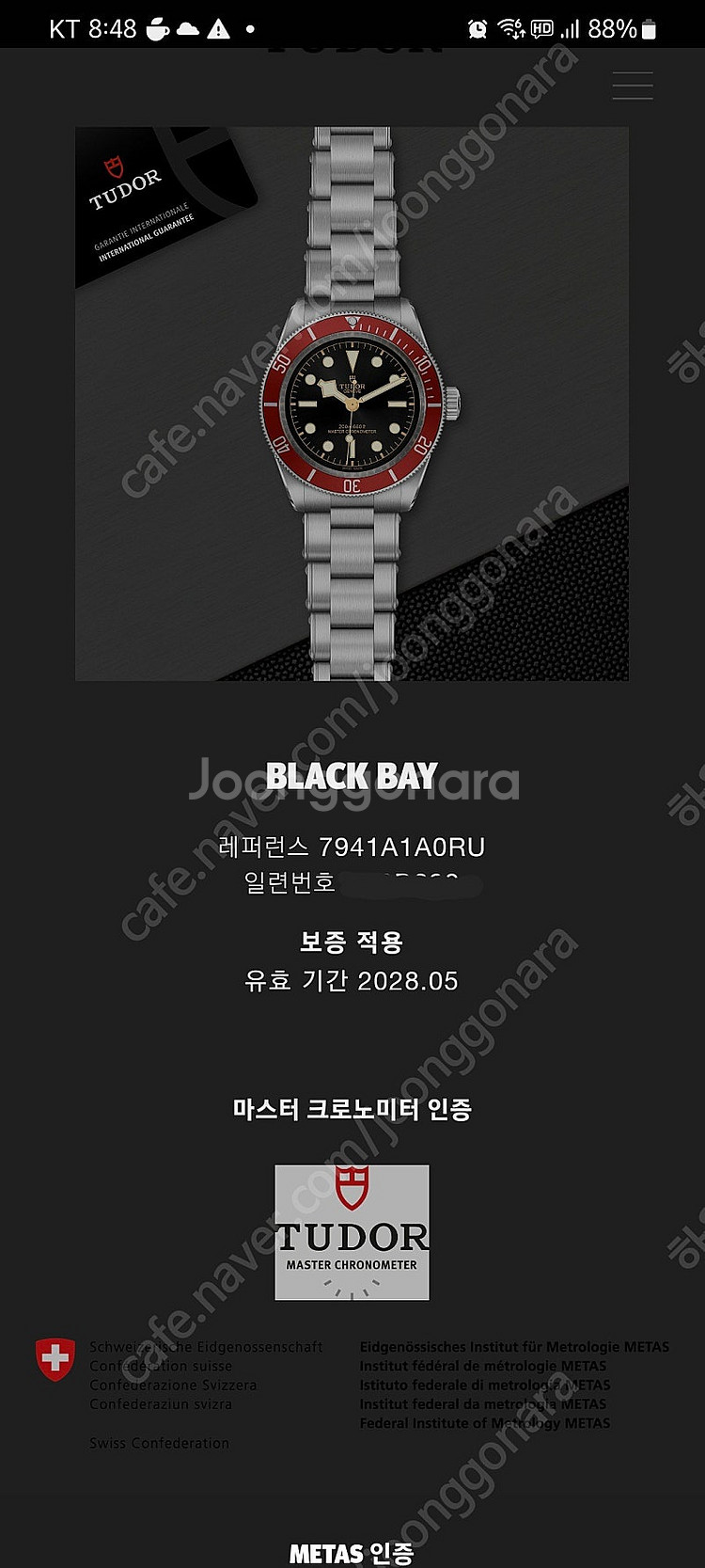 튜더 블랙베이 41mm 버건디+추가금으로 펠라고스39로...--1