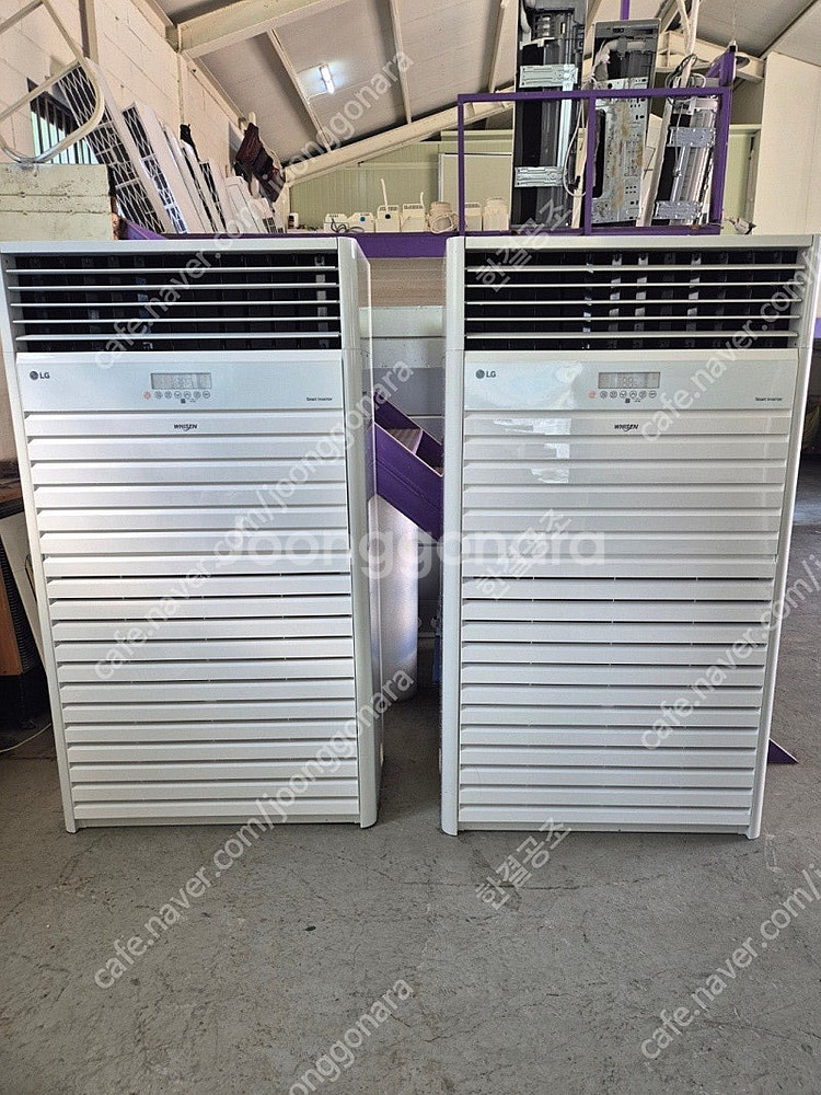 중고에어컨 22년식 LG 80평X2 인버터 냉난방겸용 ...--0