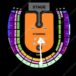 4/19(토) 콜드플레이 2층 N3석 14열대 정중앙 2연석