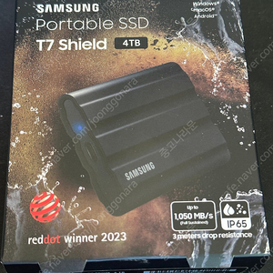 삼성 외장하드 SSD T7 shield 4TB 미개봉 팝니다